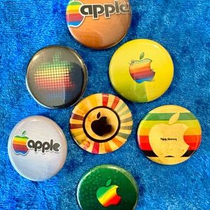 Vintage Rare Apple Pride Pins